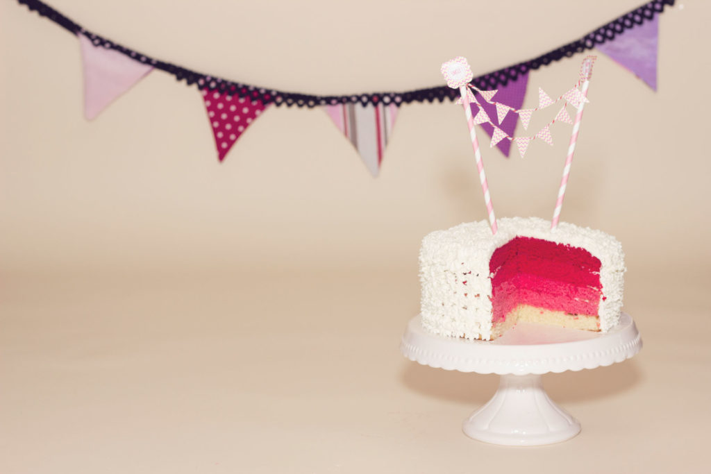 gâteau d'une séance photo Smash Cake en studio Lorraine